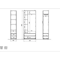 Dielenschränke*Pharao24 Dielenschrank Mayocin