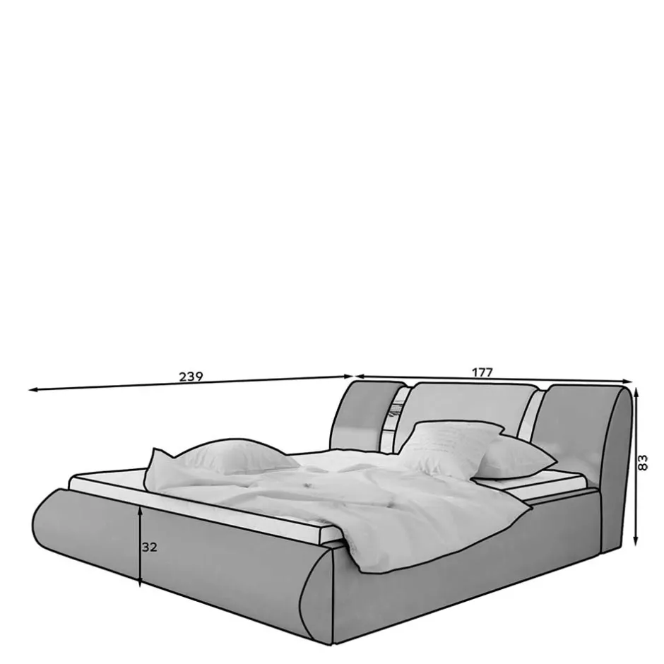 Pharao24 Doppel Bett Sanfradia> Funktionsbetten|Schubkastenbetten