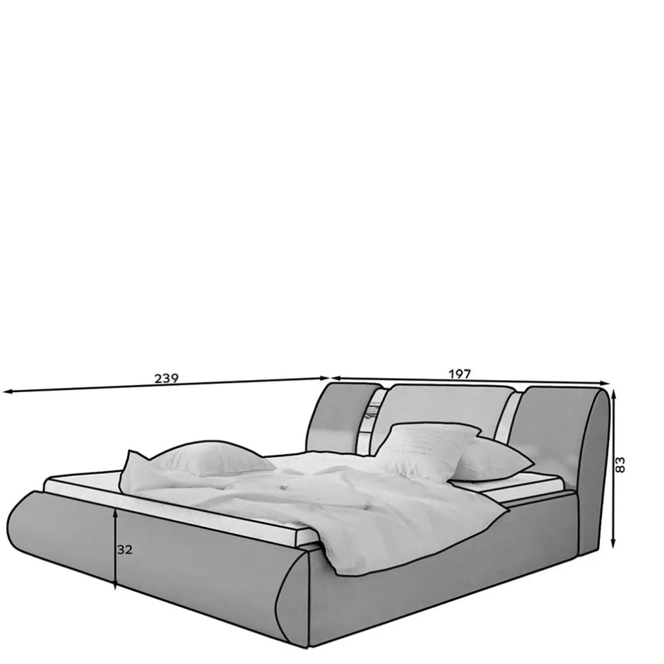 Pharao24 Doppel Bett Sanfradia> Funktionsbetten|Schubkastenbetten