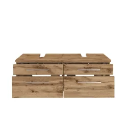 Waschbeckenunterschränke|Badezimmerschränke*Pharao24 Doppel Waschbeckenschrank Besdos