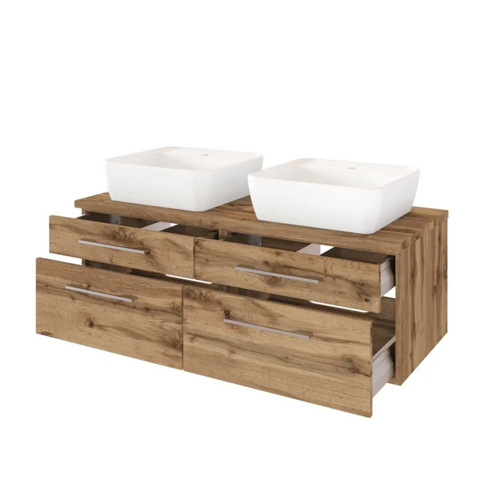 Waschbeckenunterschränke*Pharao24 Doppel Waschtischkommode Besdos