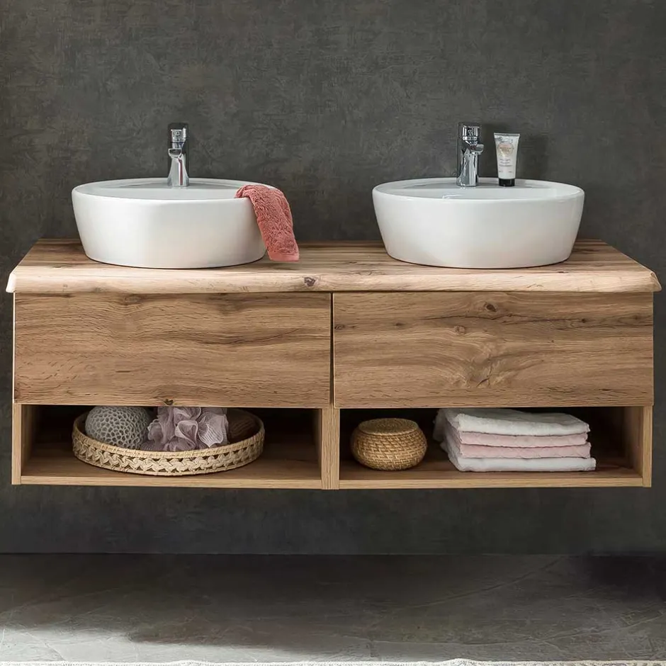 Waschbeckenunterschränke*Pharao24 Doppel Waschtischschrank Vressa