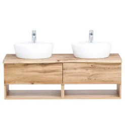 Waschbeckenunterschränke*Pharao24 Doppel Waschtischschrank Vressa