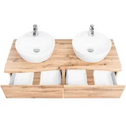 Waschbeckenunterschränke*Pharao24 Doppel Waschtischschrank Vressa