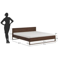 Massivholzbetten*Pharao24 Doppelbett Hedisca