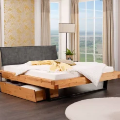 Pharao24 Doppelbettgestell Nikosai> Funktionsbetten|Schubkastenbetten