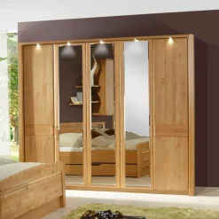 Pharao24 Drehtürenschrank Bordana> Massivholz Kleiderschränke|Massivholz Schränke