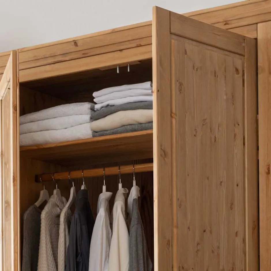 Pharao24 Drehtürenschrank Crondira> Massivholzmöbel|Drehtürenschränke