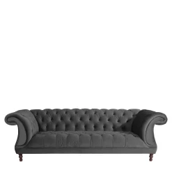 Wohnzimmercouch|3 Sitzer Sofa*Pharao24 Dreisitzer Couch Anthrazit Romina