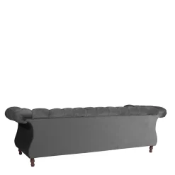 Wohnzimmercouch|3 Sitzer Sofa*Pharao24 Dreisitzer Couch Anthrazit Romina
