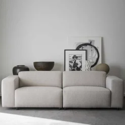 3 Sitzer Sofa*Pharao24 Dreisitzer Sofa Creme Mezzo