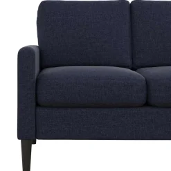 2 Sitzer Sofa*Pharao24 Dunkelblaues Sofa Helinde