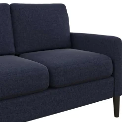 2 Sitzer Sofa*Pharao24 Dunkelblaues Sofa Helinde
