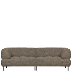 Wohnzimmercouch|3 Sitzer Sofa*Pharao24 Dunkelbraun meliertes Sofa Chimi