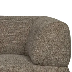 Wohnzimmercouch|3 Sitzer Sofa*Pharao24 Dunkelbraun meliertes Sofa Chimi