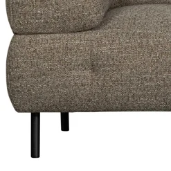 Wohnzimmercouch|3 Sitzer Sofa*Pharao24 Dunkelbraun meliertes Sofa Chimi