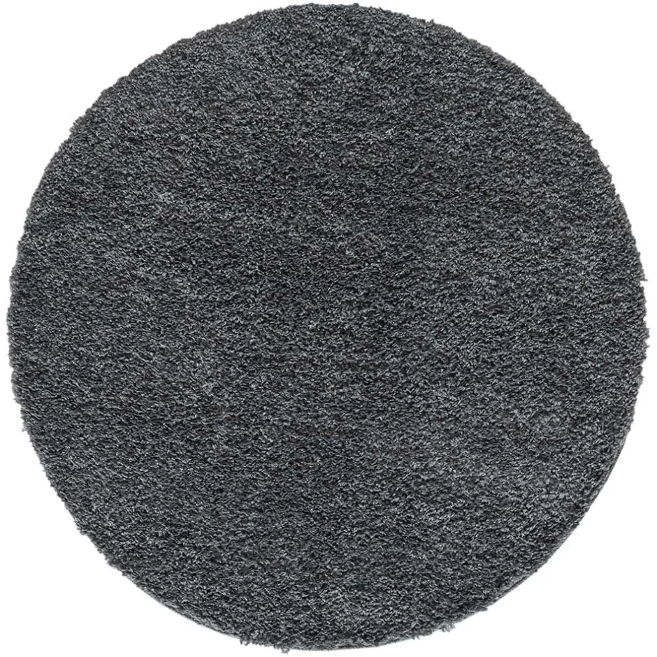 Teppiche*Pharao24 Dunkelgrauer Shaggy Teppich Pablos