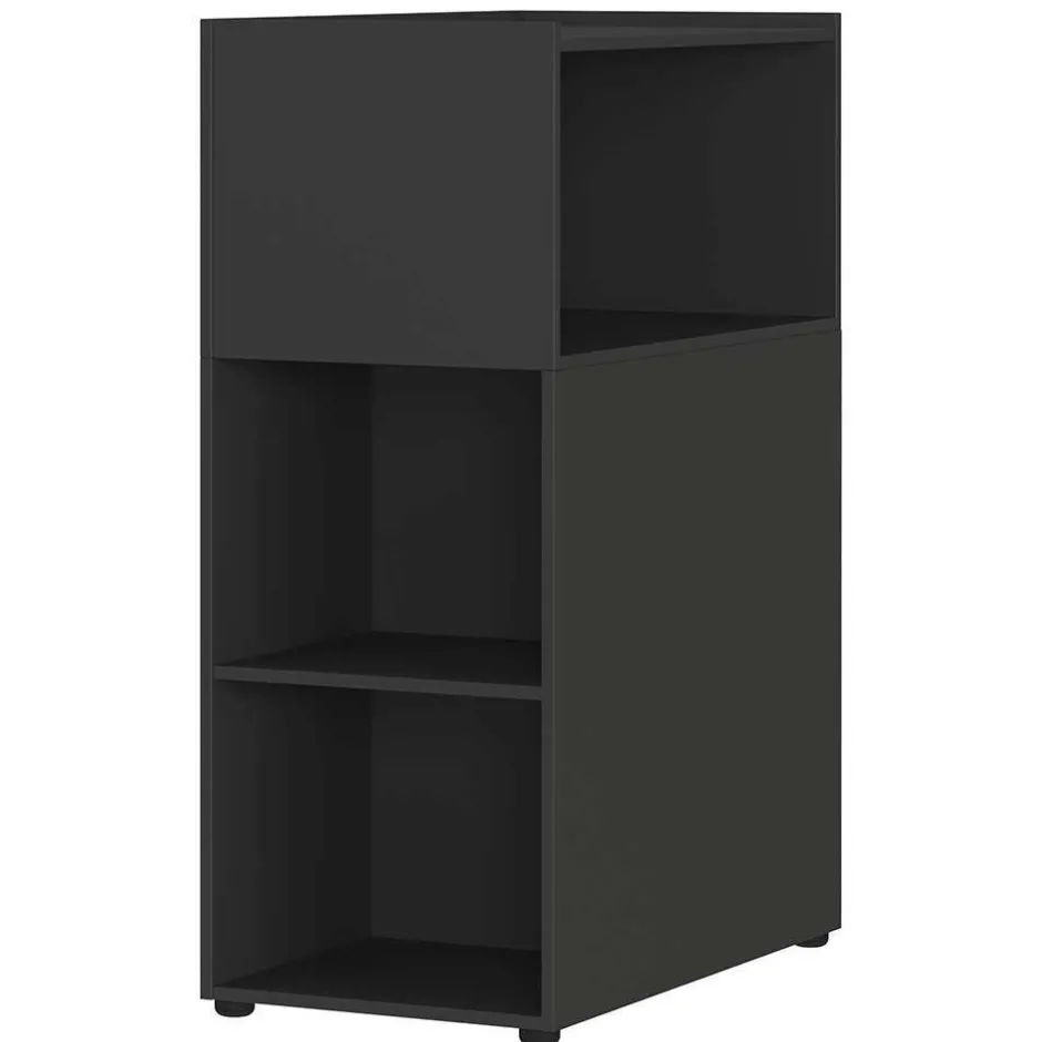 Büromöbel Sets*Pharao24 Dunkelgraues Büromöbelset Abby