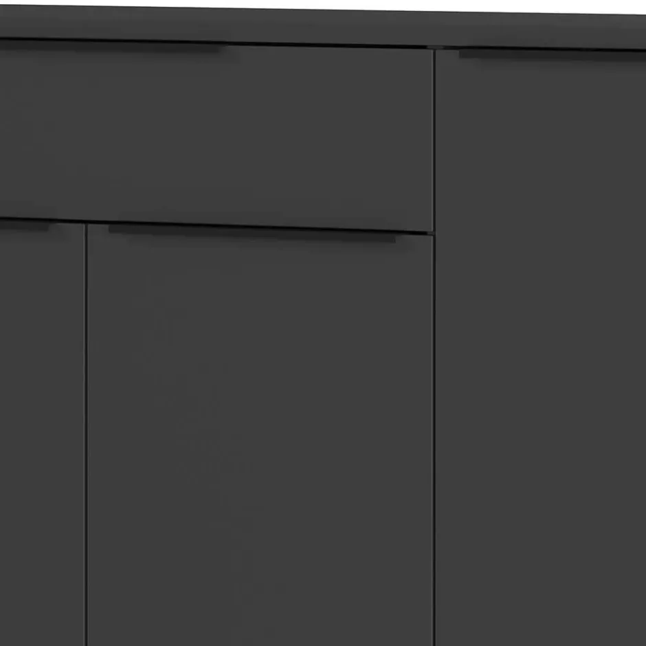 Büromöbel Sets*Pharao24 Dunkelgraues Büromöbelset Abby