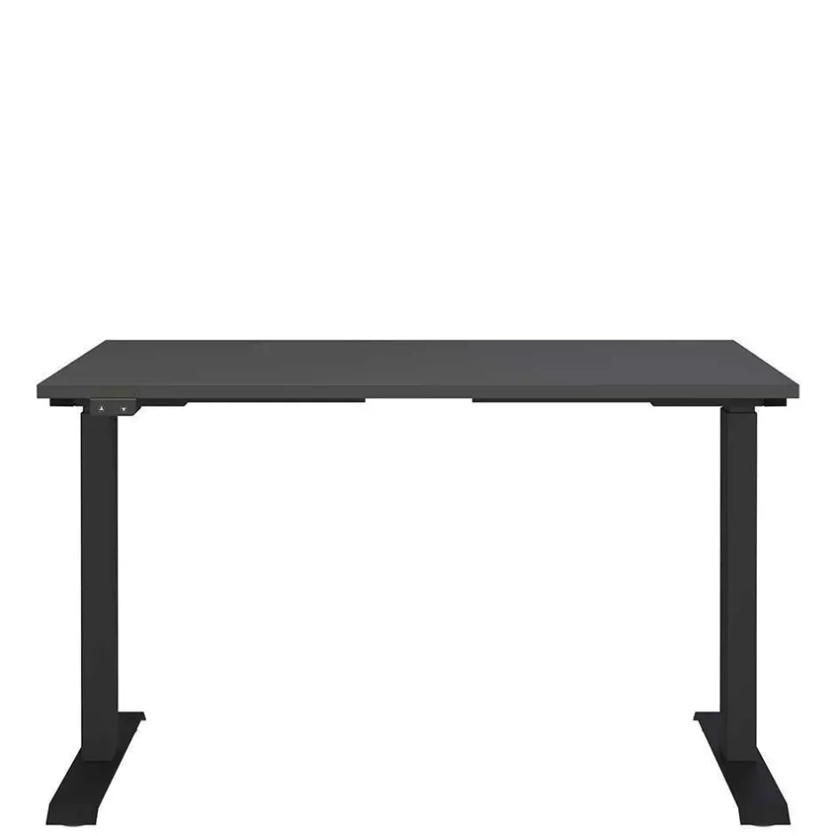 Büromöbel Sets*Pharao24 Dunkelgraues Büromöbelset Abby