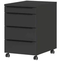 Büromöbel Sets*Pharao24 Dunkelgraues Büromöbelset Abby