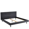 Pharao24 Dunkelgraues Polsterbett Vilarila> Polsterbetten