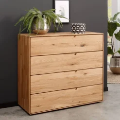 Massivholzmöbel|Küchenkommode*Pharao24 Echtholz Kommode Ovalius