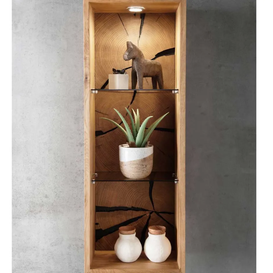 Hängeregale|Wohnzimmerregale*Pharao24 Echtholz Regal Camilla