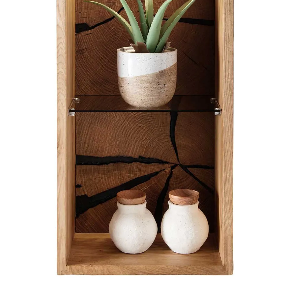 Hängeregale|Wohnzimmerregale*Pharao24 Echtholz Regal Camilla