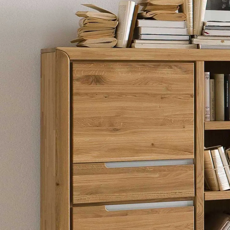 Regalschränke|Wohnzimmerregale*Pharao24 Echtholz Regal Vlarenzo