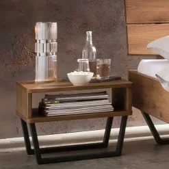 Doppelbetten|Massivholzbetten*Pharao24 Echtholzbett Evillan