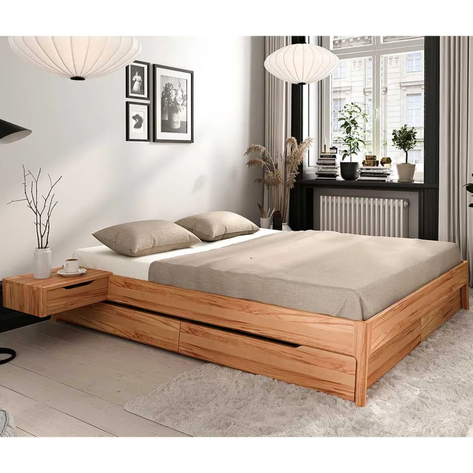 Pharao24 Echtholzbett Korres> Funktionsbetten|Schubkastenbetten