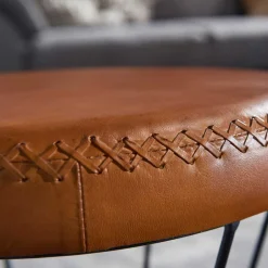 Sitzhocker|Hocker*Pharao24 Echtleder Sitzhocker Adelio