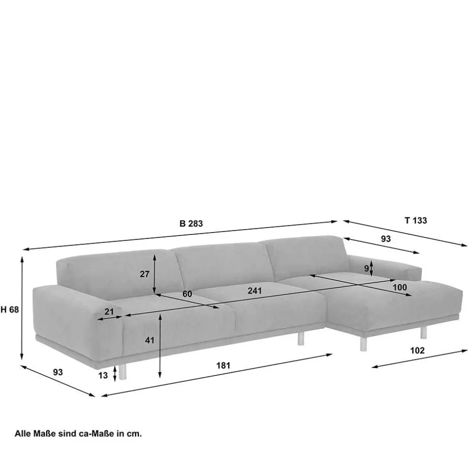Pharao24 Eckcouch Lavronica> Wohnlandschaften|Ecksofas