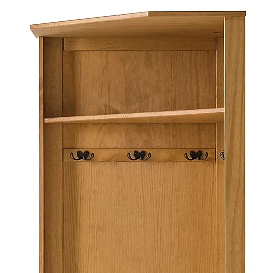Pharao24 Eckgarderobe Grovesc> Massivholz Garderoben|Garderobensets