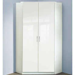 Pharao24 Eckkleiderschrank Weiß Emritalo> Jugendkleiderschrank