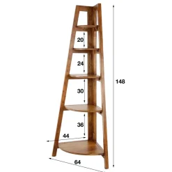 Massivholzmöbel|Wohnzimmerregale*Pharao24 Eckregal Flinu
