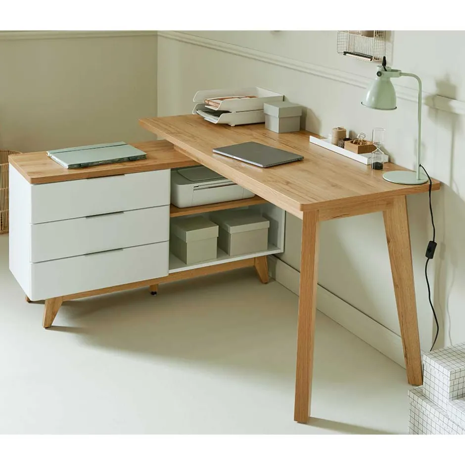 Computertische|Jugendschreibtische*Pharao24 Eckschreibtisch Hajelua