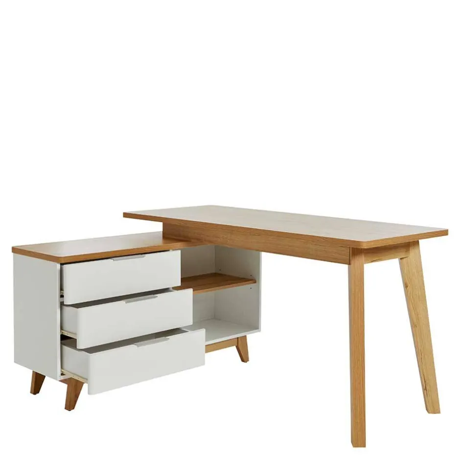 Computertische|Jugendschreibtische*Pharao24 Eckschreibtisch Hajelua