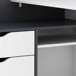 Computertische|Jugendschreibtische*Pharao24 Eckschreibtisch mit Schubladen Dori