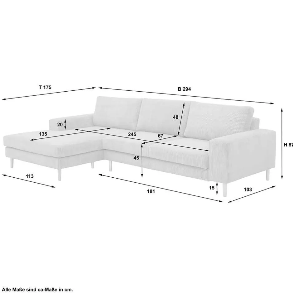 Pharao24 Ecksofa Cyoko> Wohnlandschaften|Ecksofas