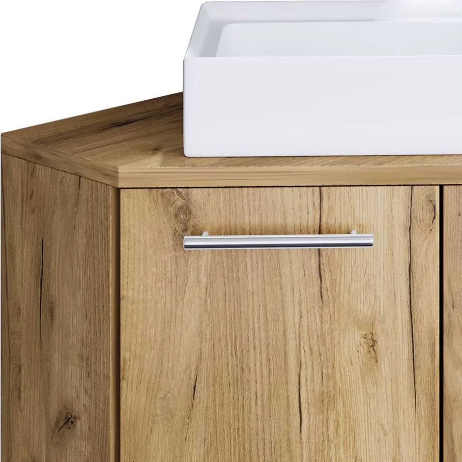 Waschbeckenunterschränke|Bad Unterschränke*Pharao24 Eckwaschtisch Luzerno