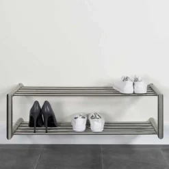 Pharao24 Edelstahl Schuhregal Dieus> Wandregale|Schuhregale