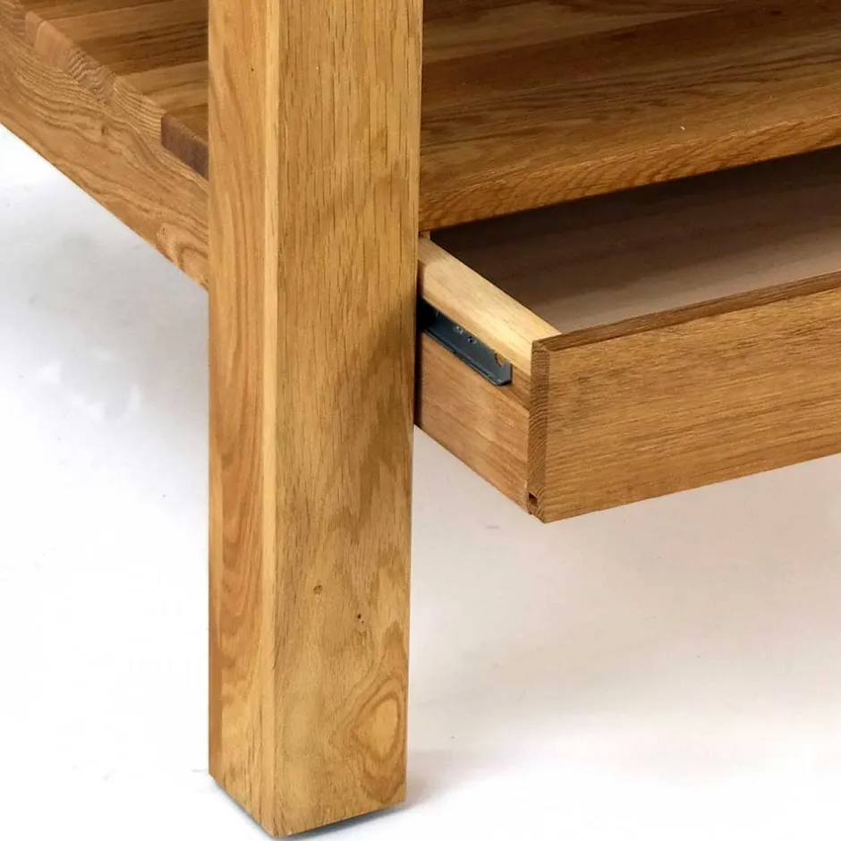 Pharao24 Eiche Wohnzimmertisch Ettrico> Massivholztische|Wohnzimmertisch