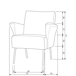 Wohnzimmer Sessel*Pharao24 Einzelsessel Kyoko