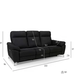 Pharao24 3er Sofa Emonila><noscript><img width=