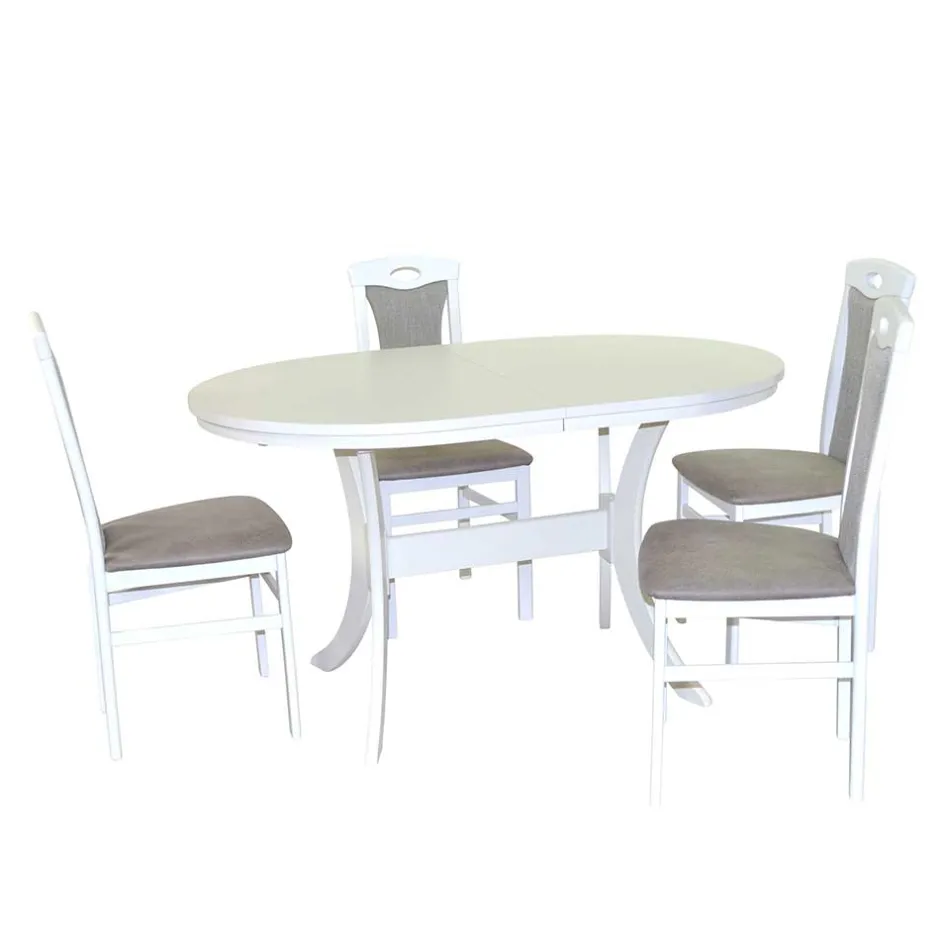 Tisch Mit Stühlen|Tischgruppen*Pharao24 Essgruppe mit Ausziehtisch Nostalgic