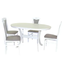 Tisch Mit Stühlen|Tischgruppen*Pharao24 Essgruppe mit Ausziehtisch Nostalgic