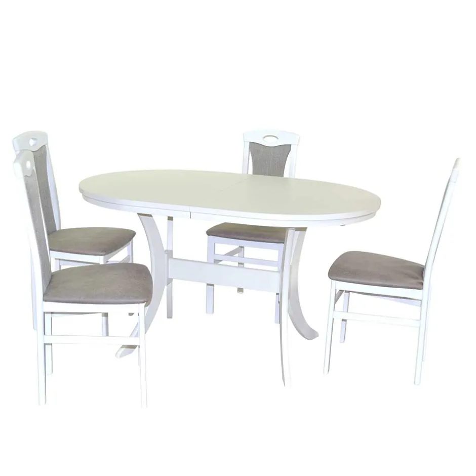 Tisch Mit Stühlen|Tischgruppen*Pharao24 Essgruppe mit Ausziehtisch Nostalgic