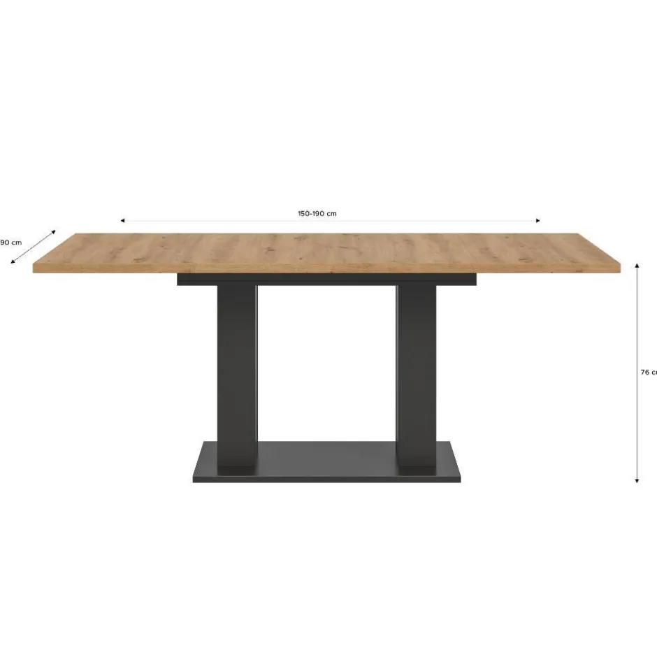 Pharao24 Esstisch Lunera> Ausziehtische